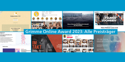 Grimme Online Award 2023 in Köln