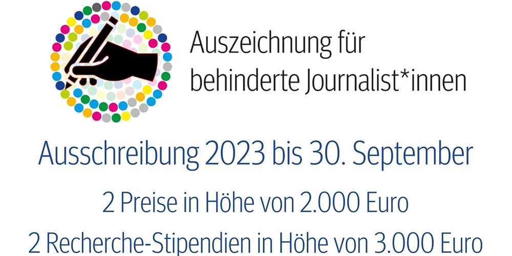 Otto Brenner Stiftung „Auszeichnung für behinderte Journalist*innen“