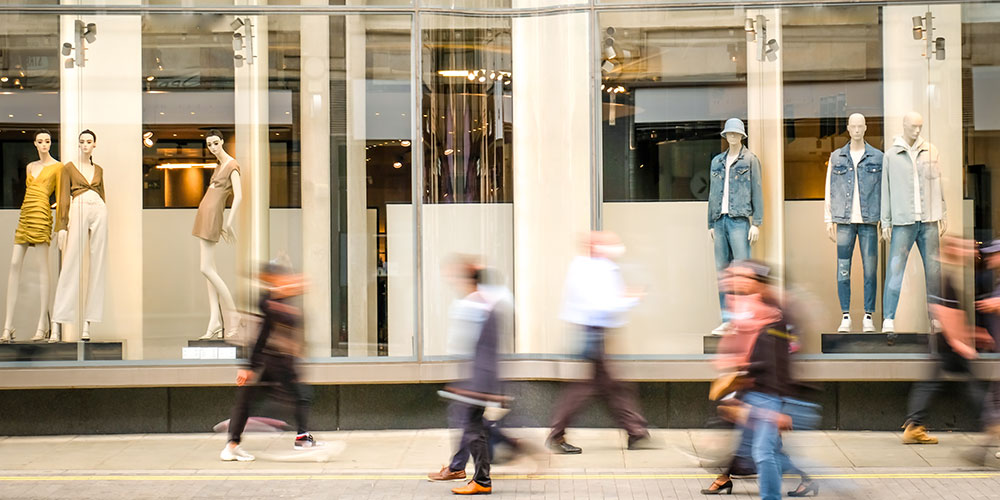 Shopping, Einkaufsstraße, Stadt, Menschen
